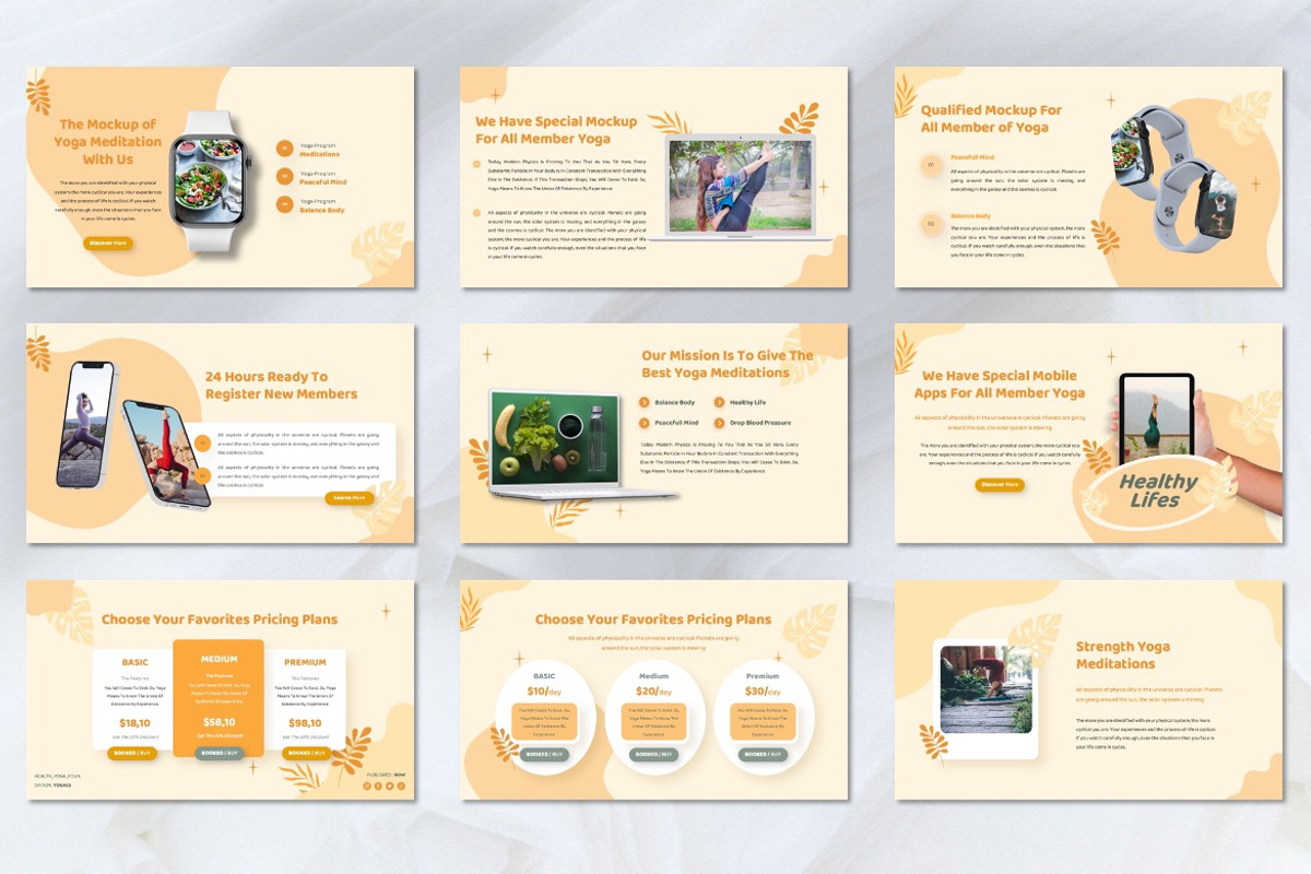 Yogaes - Yoga Keynote, a Presentation Template by Dhabee (Photo 7 of 8)
