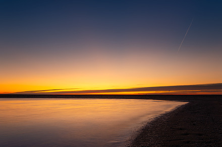A seascape during sunset., a Wallpaper Photo by Landscape and travel