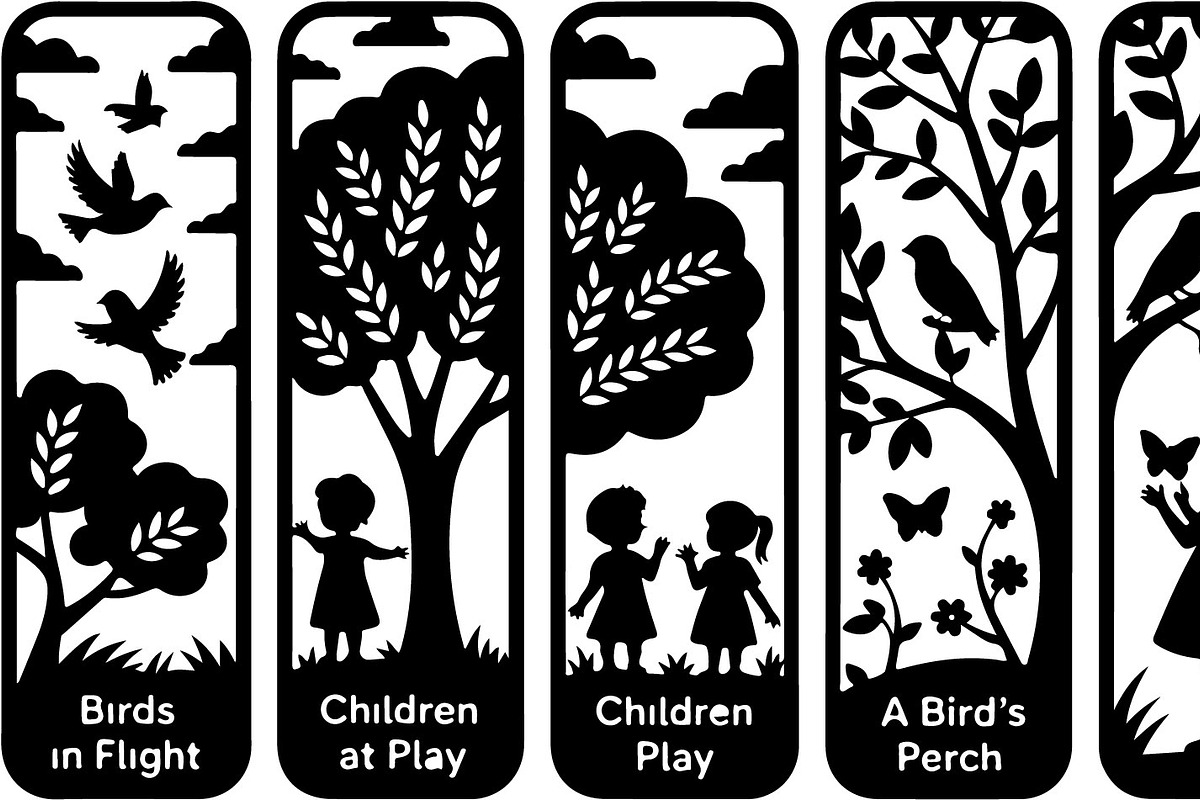 Nature Kids & Birds Panel Set, an Illustration by BIPLOB EXPERT (Photo 7 of 7)