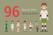 Boy & girl characters, a Person Illustration by eucalyp (Thumbnail 1 of 3)