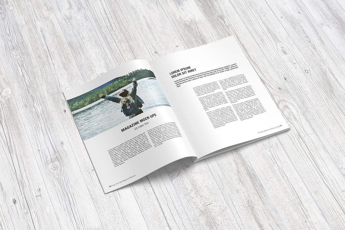 US Letter Magazine Mockup, a Books & Magazine Mockup by graphiccrew (Photo 16 of 19)