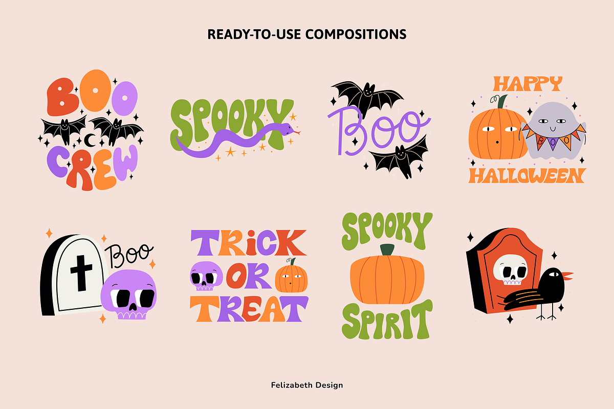 Halloween Illustrations & Patterns, a Seasonal Illustration by Felizabeth Design (Photo 8 of 12)