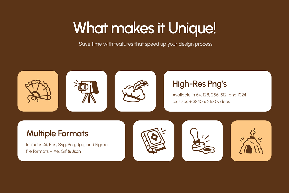 140 History Doodle Icons Bundle, an Outline Icon by Vectors Market (Photo 2 of 11)