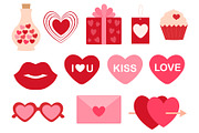 Valentine's day clipart, an Illustration by IrinaShishkova (Thumbnail 4 of 7)