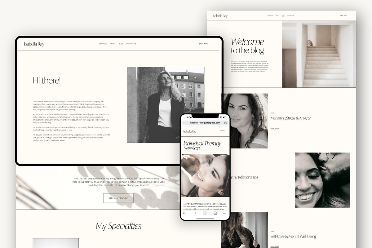 Squarespace Template for Coaches, a Squarespace Template by ItsDianaDesign (Photo 4 of 6)