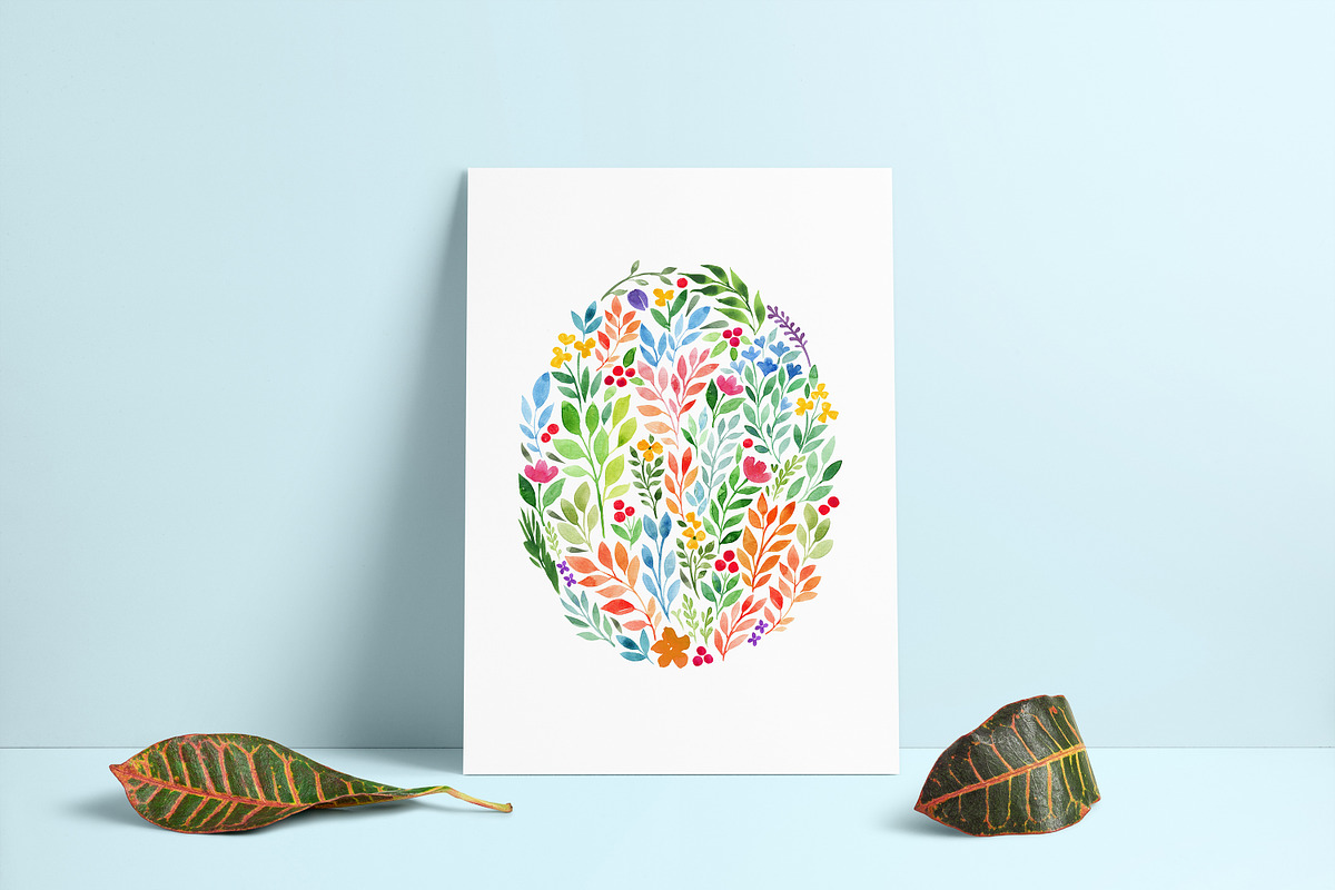 Watercolor Floral Prints&Patterns, a Decorative Illustration by Katerina Osa (Photo 6 of 9)