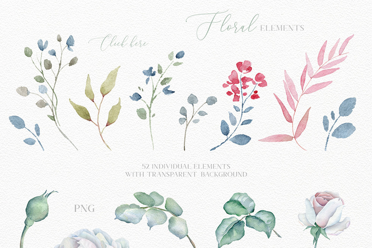 Delicate Watercolor Florals, a Decorative Illustration by Eva Katerina (Photo 23 of 25)