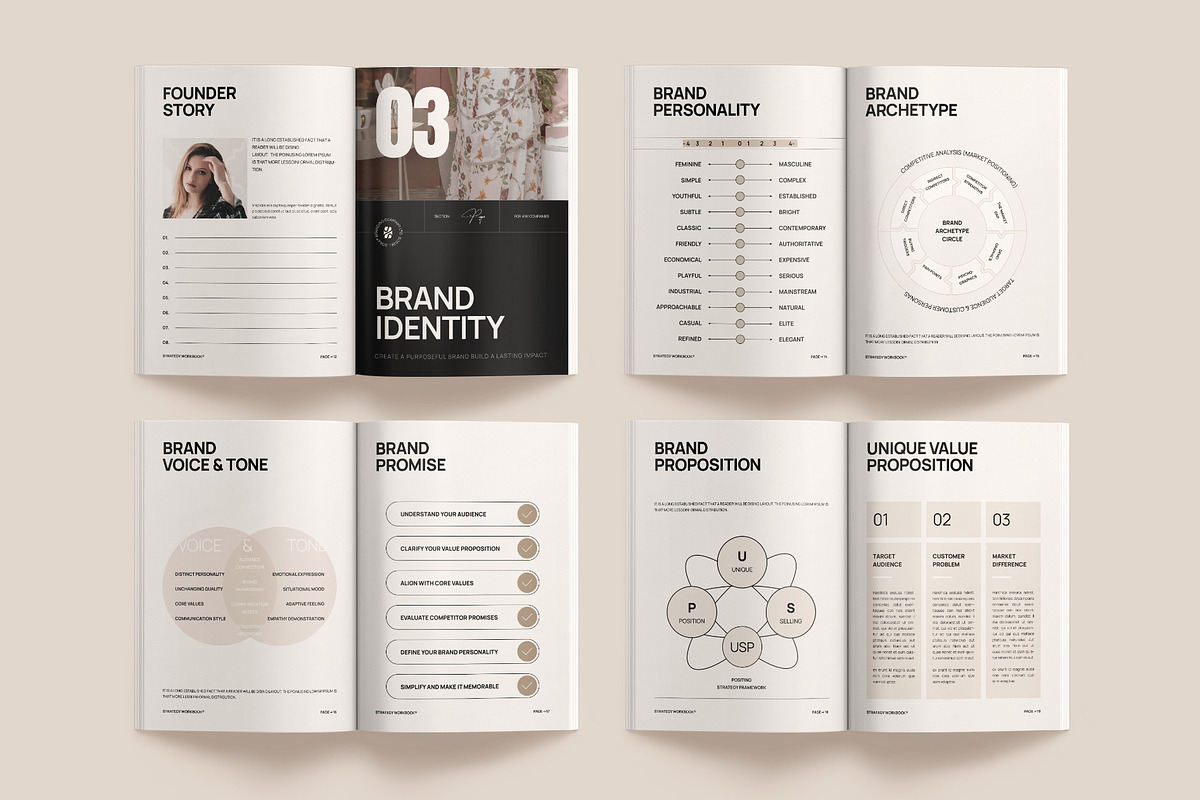 Brand Strategy Workbook Template, a Magazine Template by Studio Monova (Photo 7 of 20)