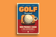 Retro Golf Tournament Flyer, a Flyer Template by megarez (Thumbnail 1 of 3)