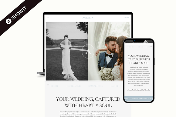 Showit Website Template | Aurelia preview 7