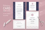 Navy & Pink Wedding Stationery, a Stationery Template by AsianElements (Thumbnail 3 of 11)