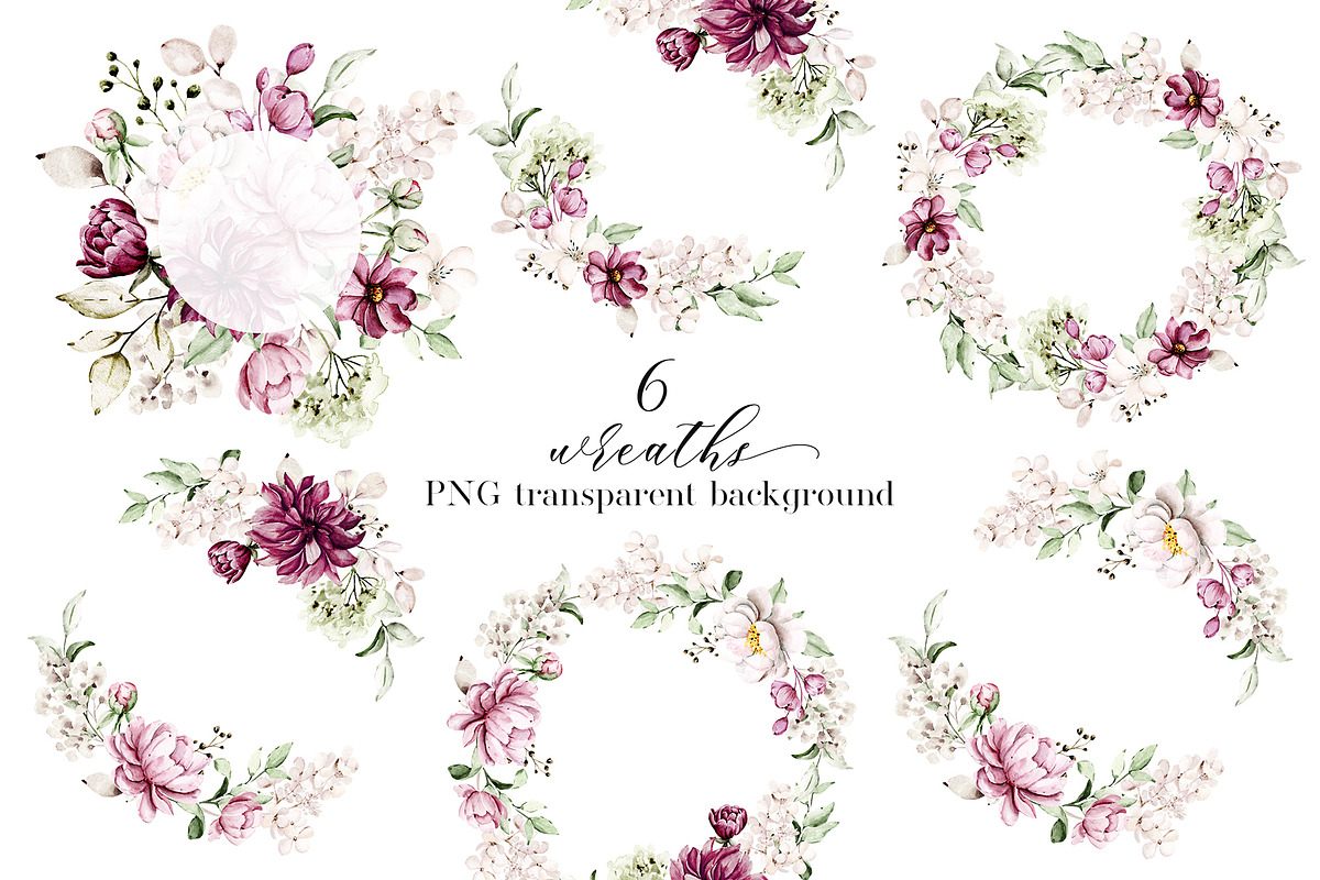 Peonies watercolor set., an Illustration by Larisa Maslova (Photo 13 of 14)