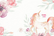 Unicorn Watercolor Set, an Illustration by Flora+Bear (Thumbnail 7 of 7)