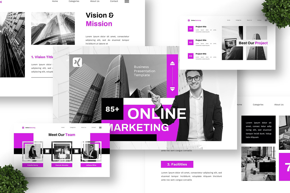 Online Marketing - Business PPT, a Presentation Template by Deepslide Studio (Photo 4 of 4)