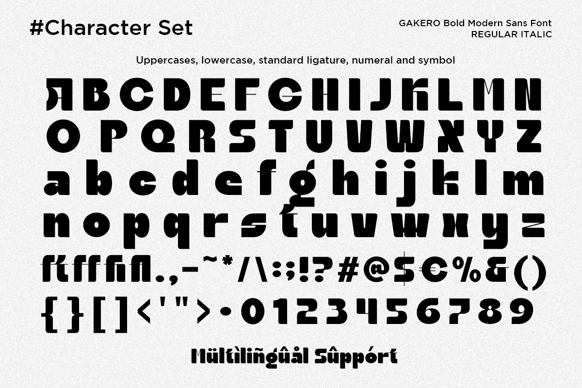 Gakero - Bold Modern Sans Font, a Sans Serif Font by Say Studio (Photo 11 of 12)