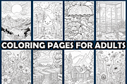 Relaxing Adult Coloring Pages, an Animal Illustration by maggiesar (Thumbnail 3 of 4)