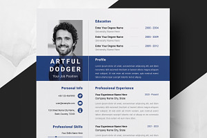 Colorful & Clean Resume Design, a Resume Template by ResumeInventor