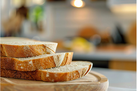 Closeup of Sliced Artisan Bread in, a Food & Drink Photo by Lermont51