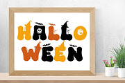 Retro Spooky is a Halloween font, a Handwritten Font by Brown Cupple (Thumbnail 2 of 7)