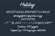 Holiday Season, a Font by alphArtype (Thumbnail 9 of 10)