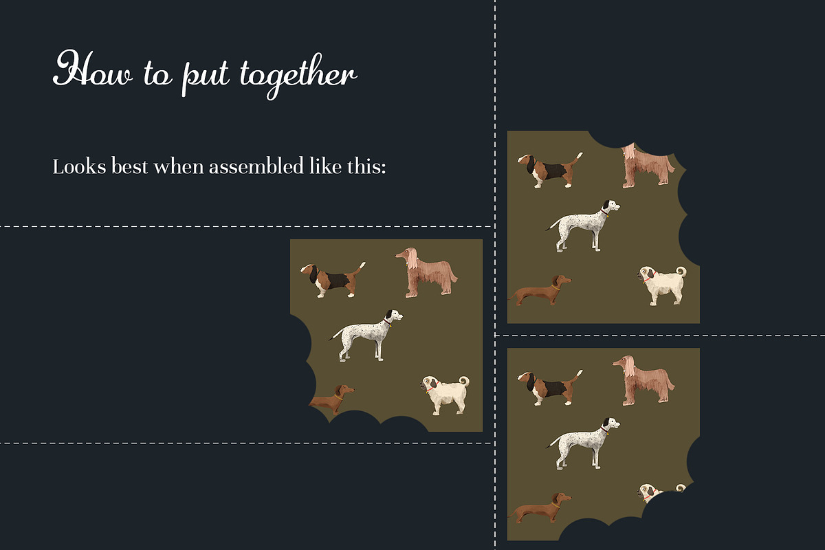 Dog Parade Pattern, a Pattern Graphic by koberstein (Photo 3 of 3)