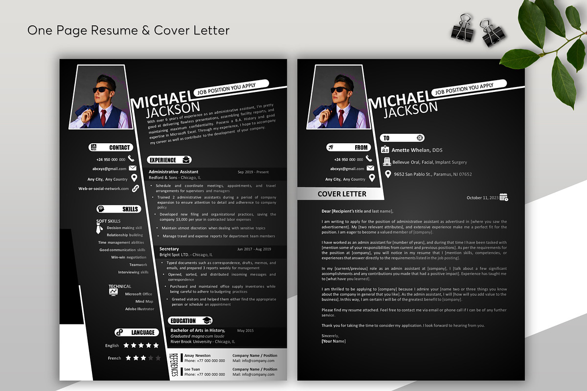 ATS Resume CV Word & PowerPoint - 10, a Resume Template by MrCam Template Resume|CV (Photo 2 of 6)