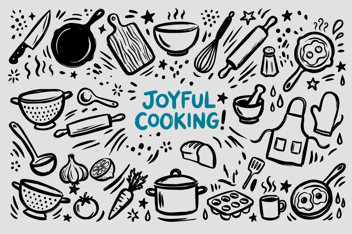 Food & Kitchen Hand-Drawn Doodle, a Food Illustration by Huza Studio (Photo 4 of 10)