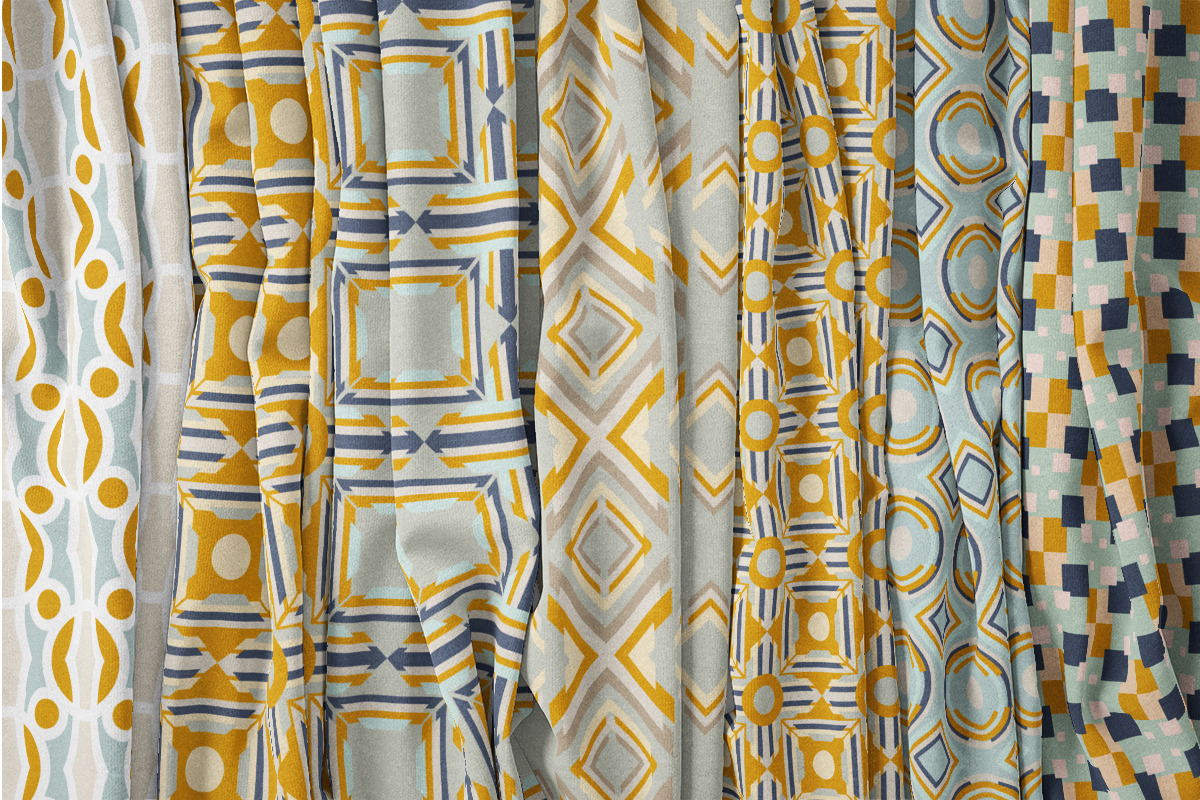 Modern Geometry | 12 Vector Patterns, a Pattern Graphic by Jennadesigns (Photo 2 of 9)