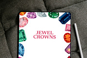 Color Crown Jewels – Watercolor Gems, an Object Illustration by CreativeValuation (Thumbnail 10 of 12)