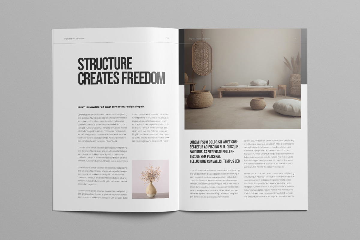 Minimal Ebook Design Template, a Brochure Template by HiveArts (Photo 5 of 9)