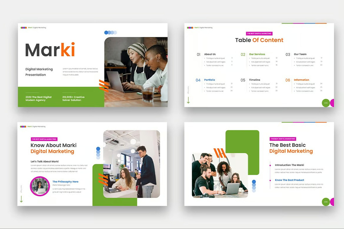 Marki - Digital Marketing Powerpoint, a Presentation Template by Fit-tee (Photo 2 of 6)