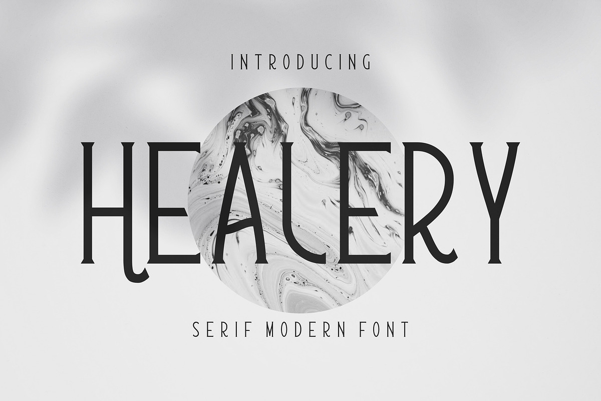 Healery Serif Modern Font, a Serif Font by Typegoals Studio (Photo 1 of 7)