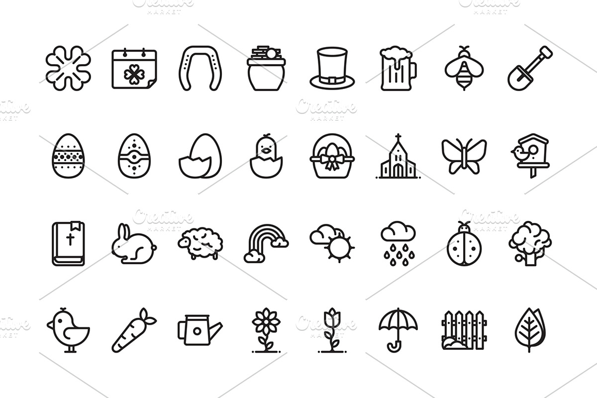 320 + icons outline style, an Icon by Mir store (Photo 10 of 11)