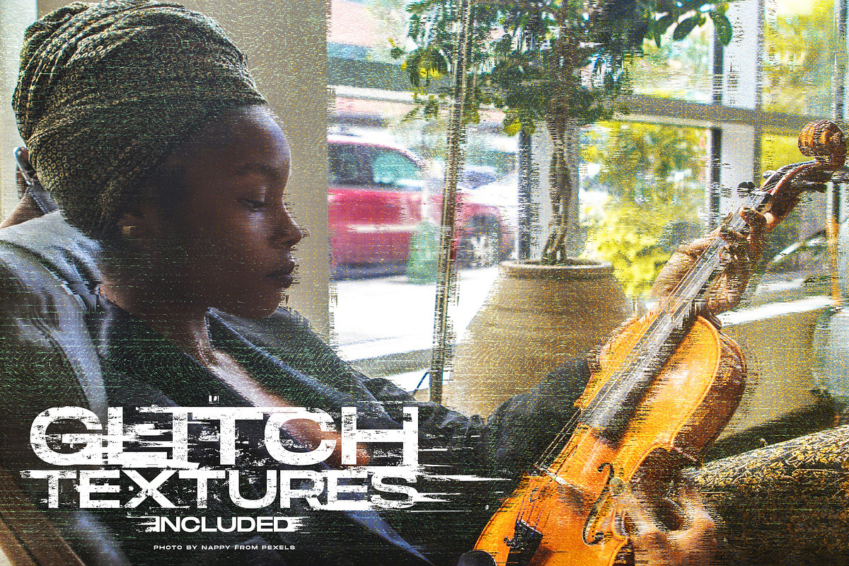 Dust & Grunge + Glitch textures, a Texture Graphic by Visual Fear (Photo 4 of 12)