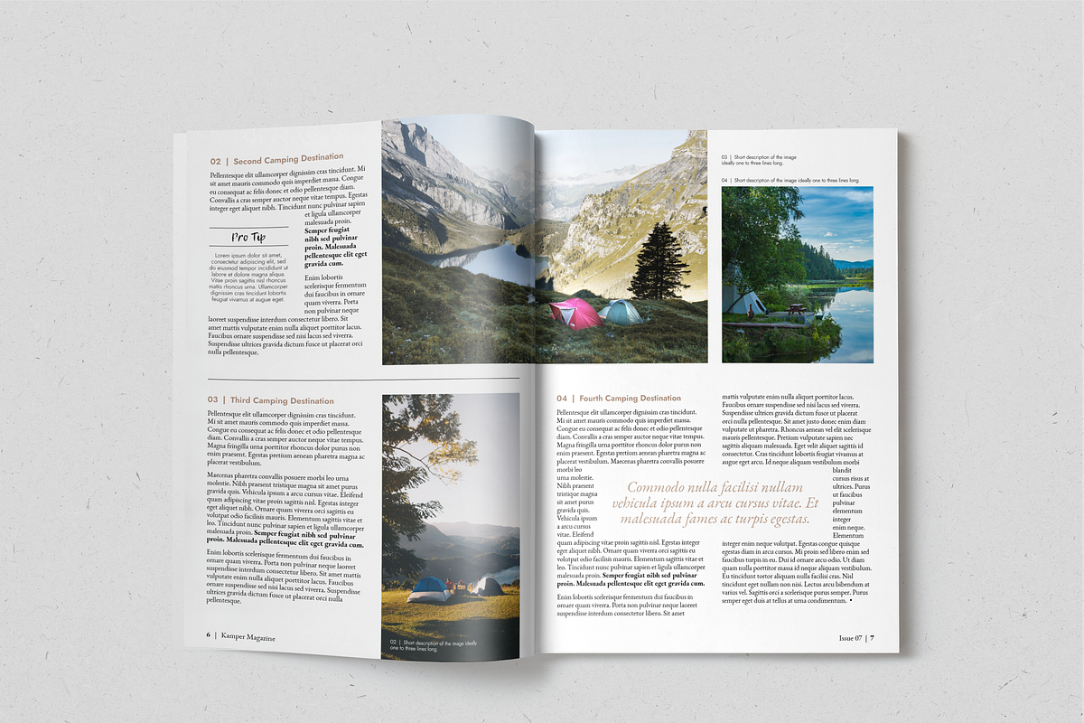 KAMPER - Travel Magazine, a Magazine Template by SonaGeciova (Photo 6 of 17)