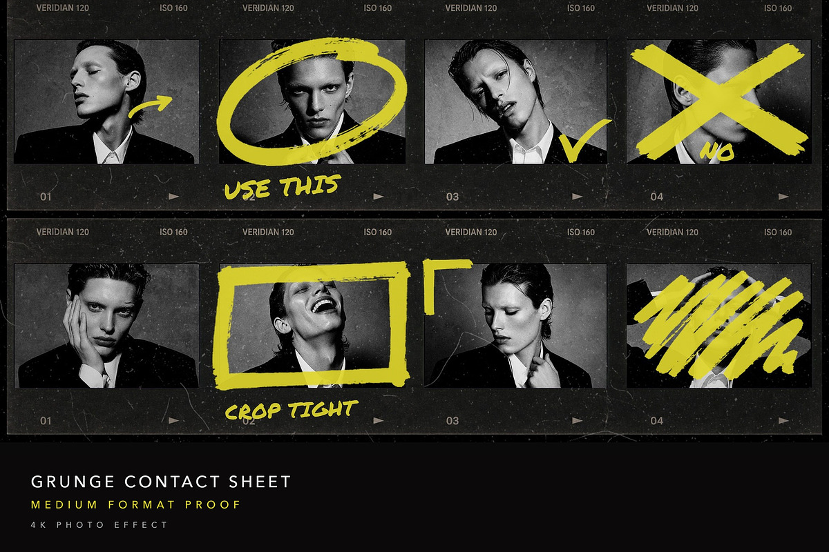 Grunge Contact Sheet Photo Effect, a Social Media Template by DesignerCandies (Photo 1 of 3)