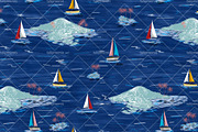 Island Pattern - Seamless Print, a Pattern Graphic by Talip Memis (Thumbnail 1 of 6)