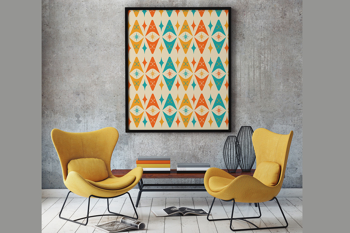 Midcentury Modern Retro Design Kit, a Pattern Graphic by Pacific Modern Art (Photo 60 of 89)