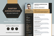 Dastan Angelwoods Resume (3 Pages), a Resume Template by Marco Zenki (Thumbnail 1 of 5)