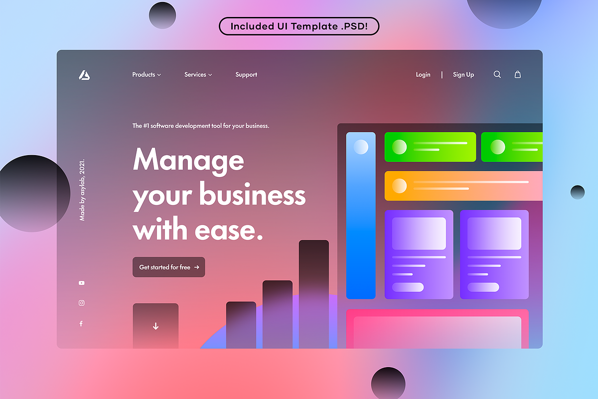 50 Translucent Style Light Gradients