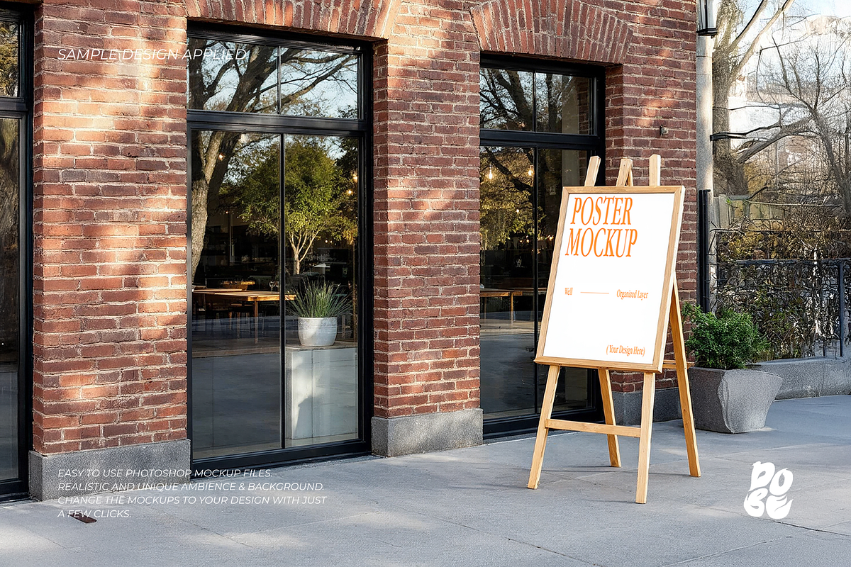 Outdoor Signage Mockup Set, a Household Mockup by DOBE Studio (Photo 8 of 8)