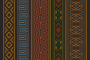 Tribal Ethnic Geometric Pattern, a Pattern Graphic by Saba Vector