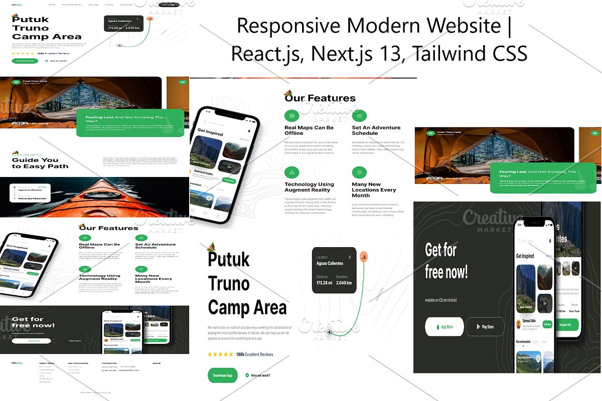 Modern Next.js Landing Page Template, a React Template by WebMasteryStudio (Photo 1 of 8)