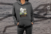 I'm Fine Sarcastic Cat Print, an Animal Illustration by catary art (Thumbnail 3 of 5)