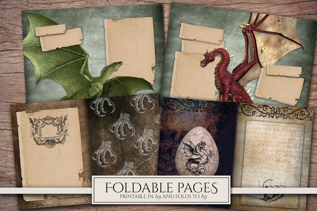 Dragon Scrapbooking Kit, an Illustration by Secret Helper (Photo 3 of 7)
