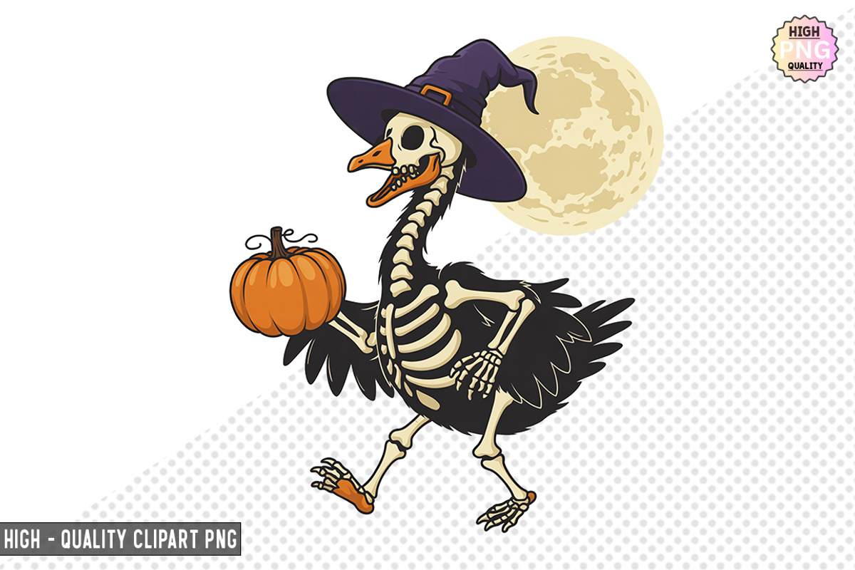 Spooky goose skeleton Bundle, a Graphic by crative8112 (Photo 9 of 11)