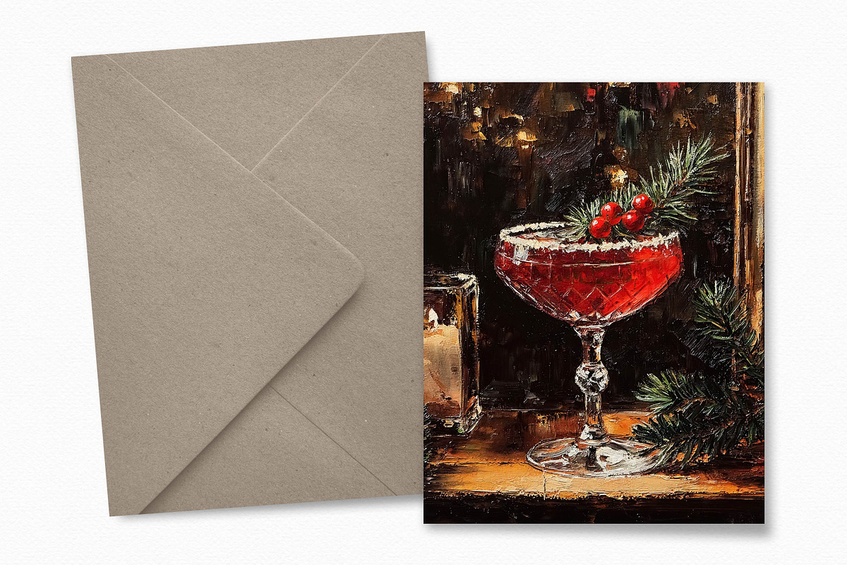 Christmas Cocktails, a Decorative Illustration by rileyBgraphics (Photo 3 of 6)