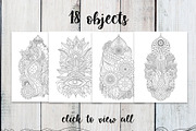 Boho Black&white Set, a Pattern Graphic by Marina Demidova (Thumbnail 4 of 7)