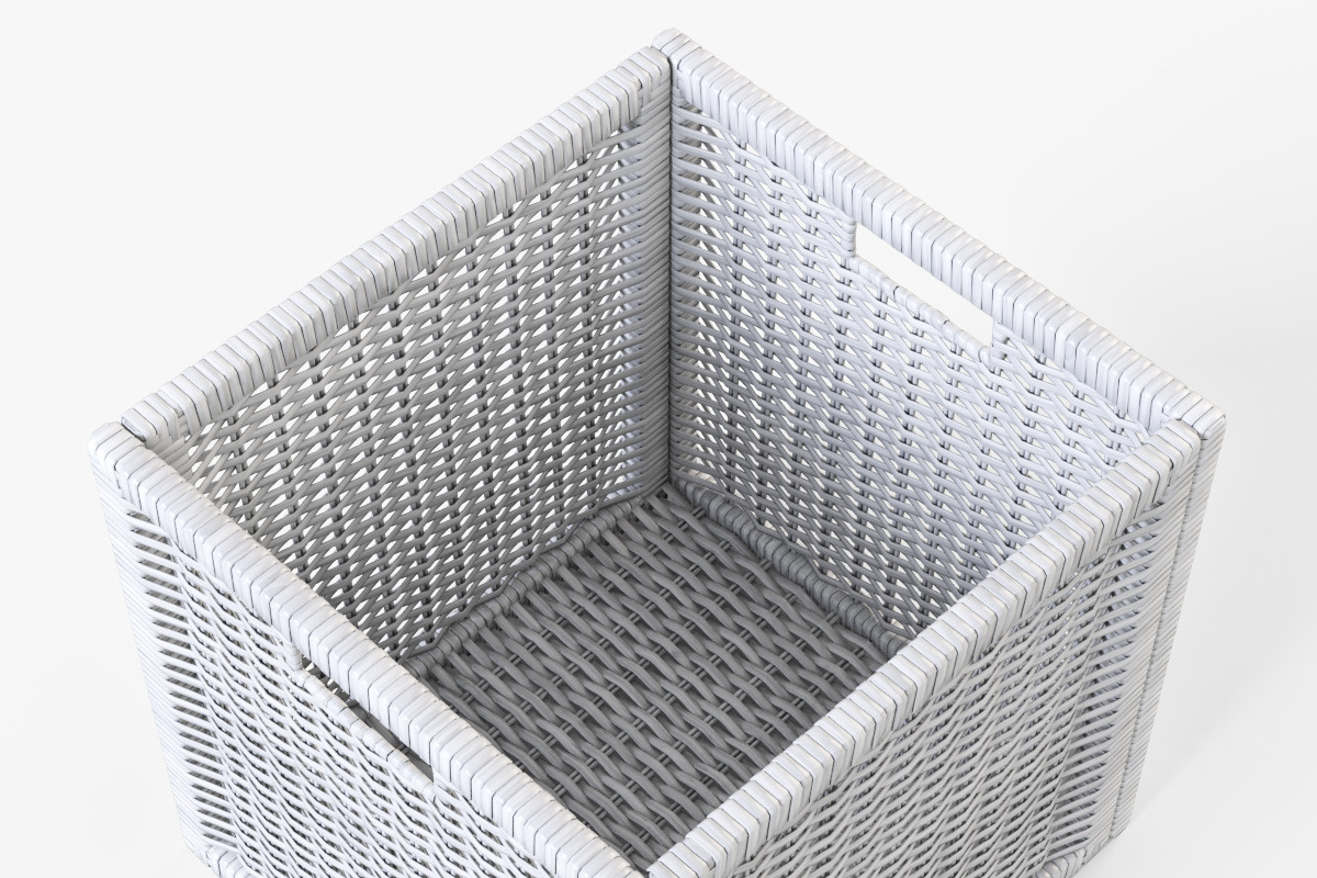 Rattan Basket White, an Object 3D Model by Markelos (Photo 5 of 10)