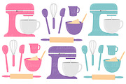 Baking In the Kitchen Clip Art, an Illustration by Amanda Ilkov (Thumbnail 3 of 4)